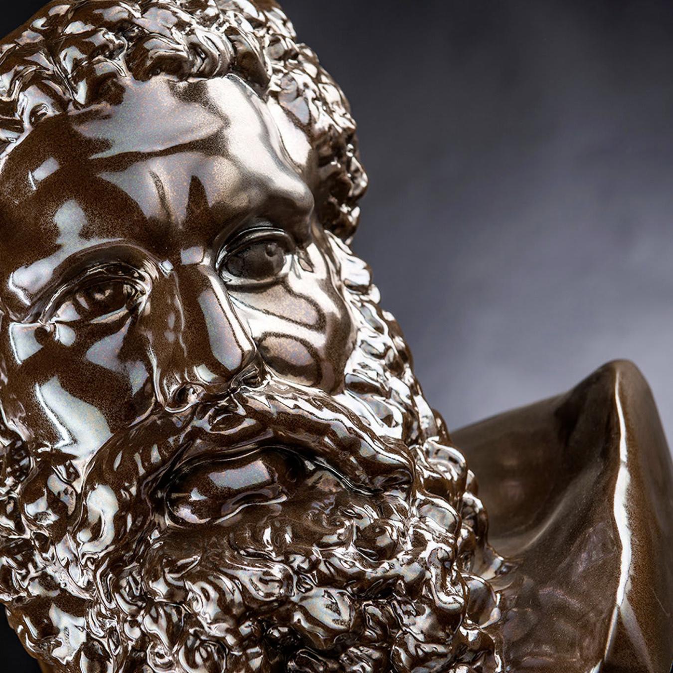 Hercules keramisch bustbeeld