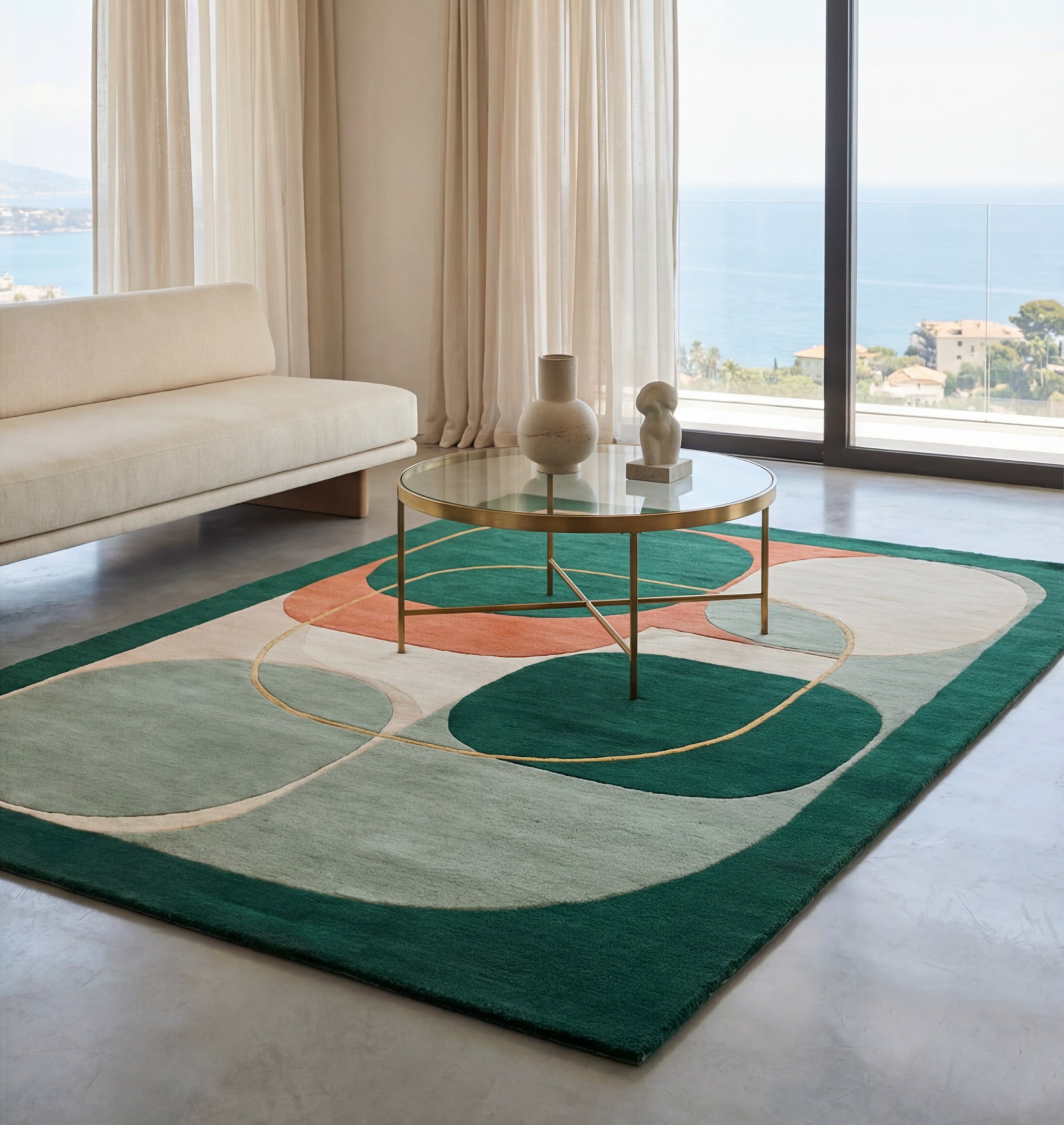 Modern Orbits vloerkleed