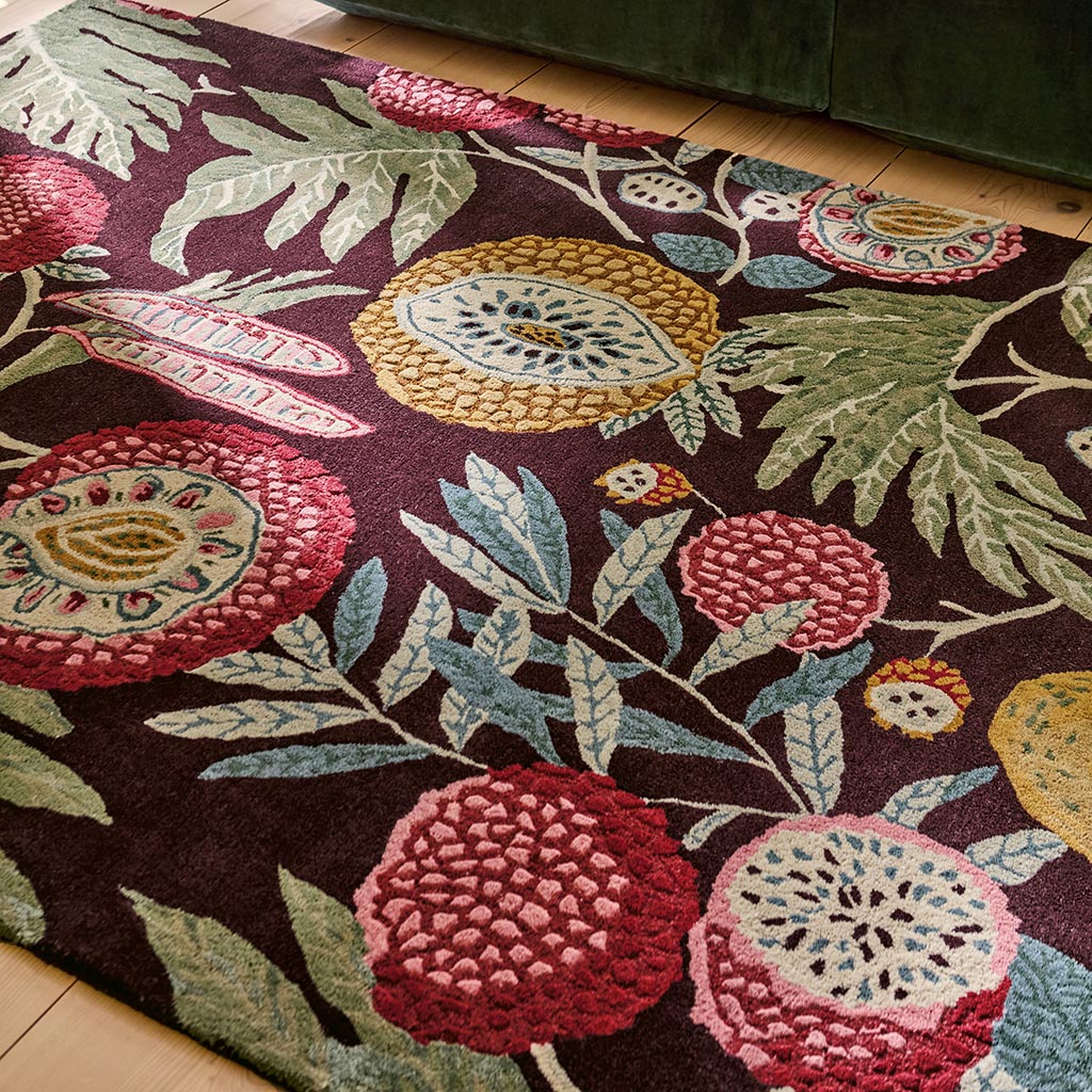 Tapis Jackfruit cerise albâtre patrimoine | Taille: 250 × 350 cm
