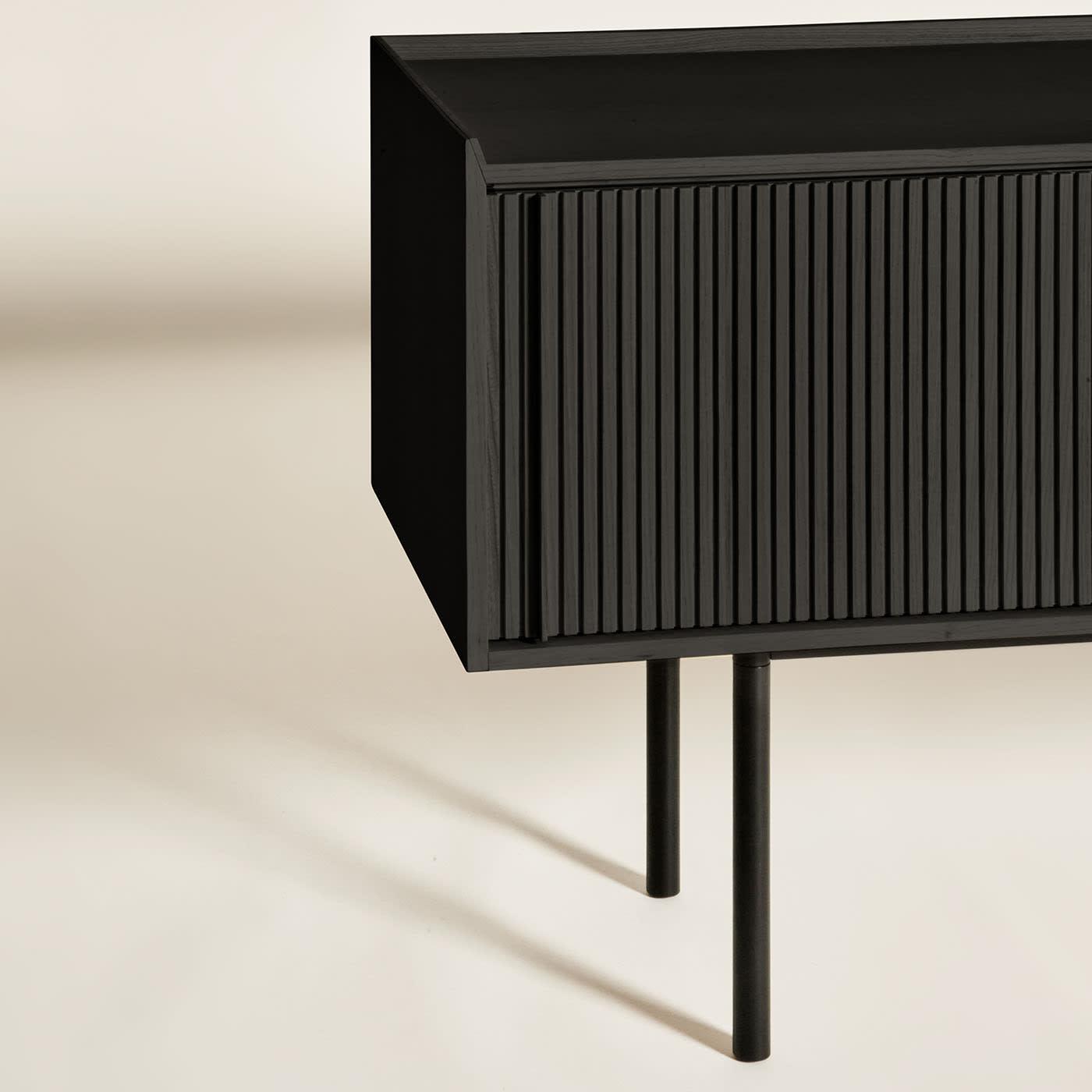 Buffet Sipario haut noir 2 portes