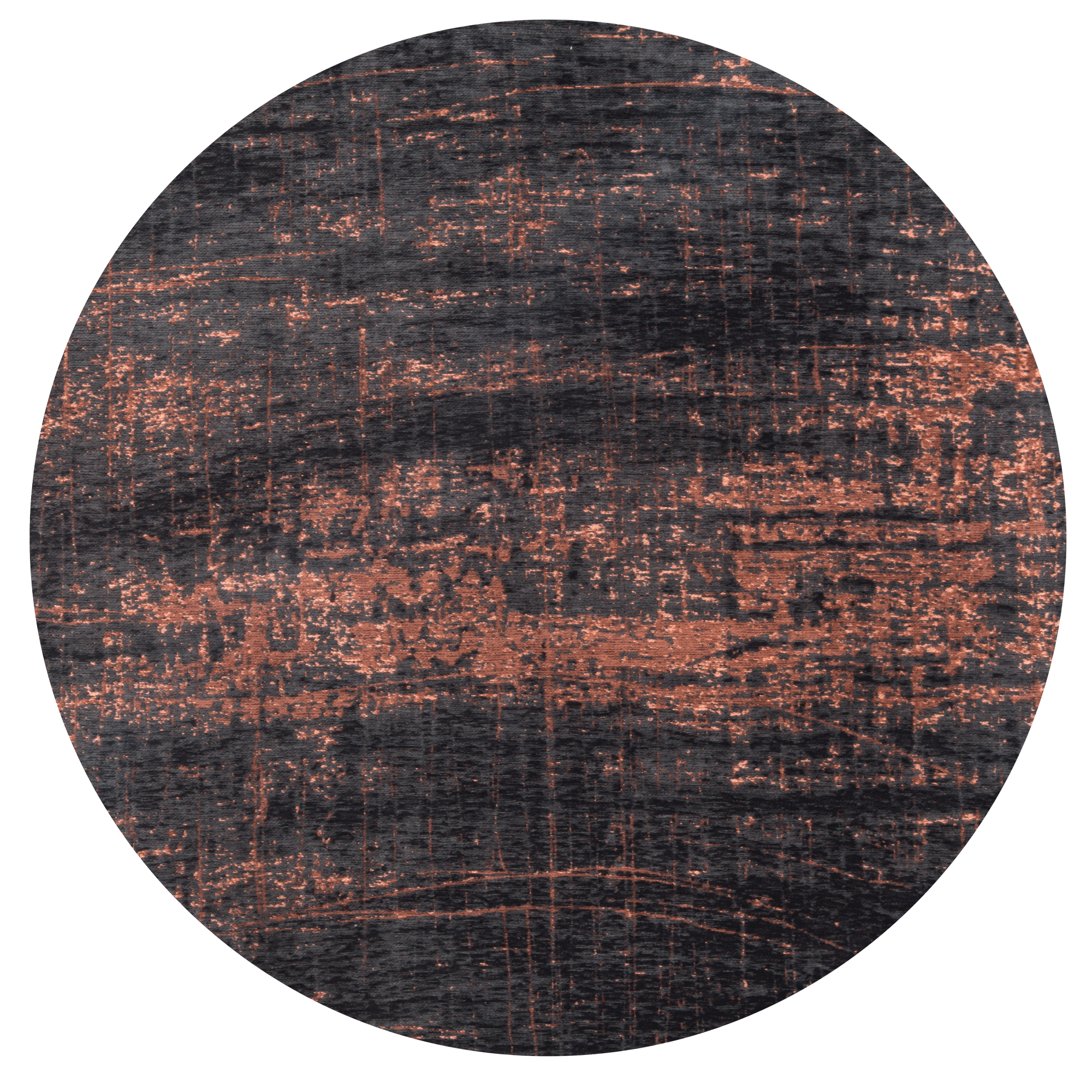 Black & White rond tapijt | Maat: Ø 140 cm