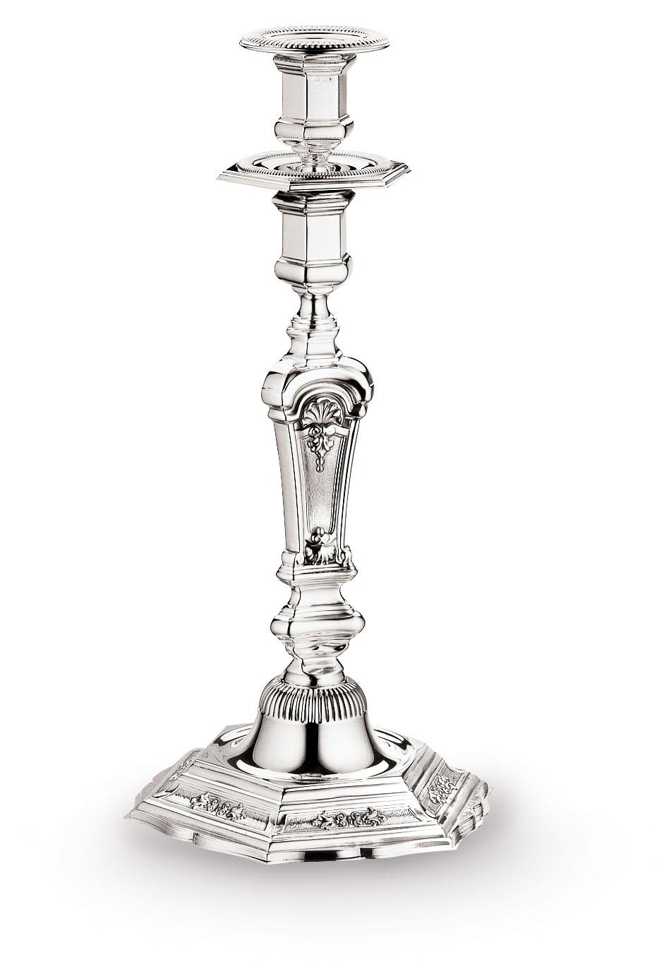 Bougeoir hexagonal en argent
