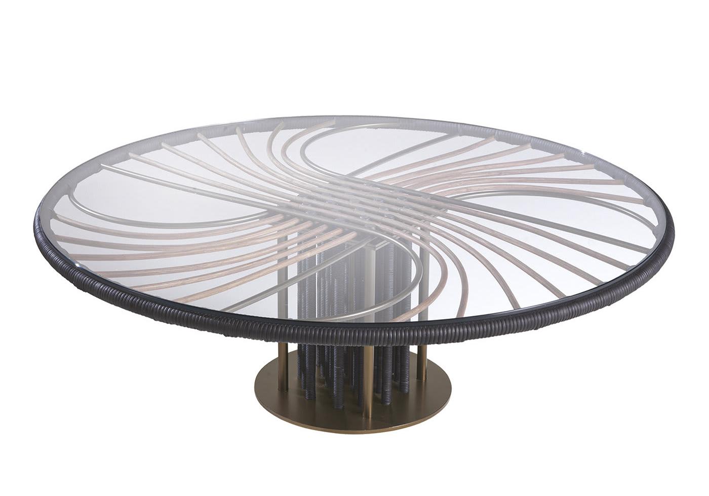 Table basse en verre Sunrise