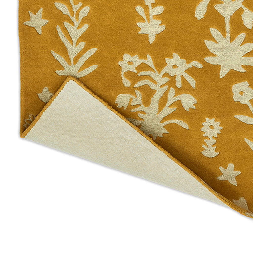 Woodland Glade goud vloerkleed | Maat: 140 × 200 cm