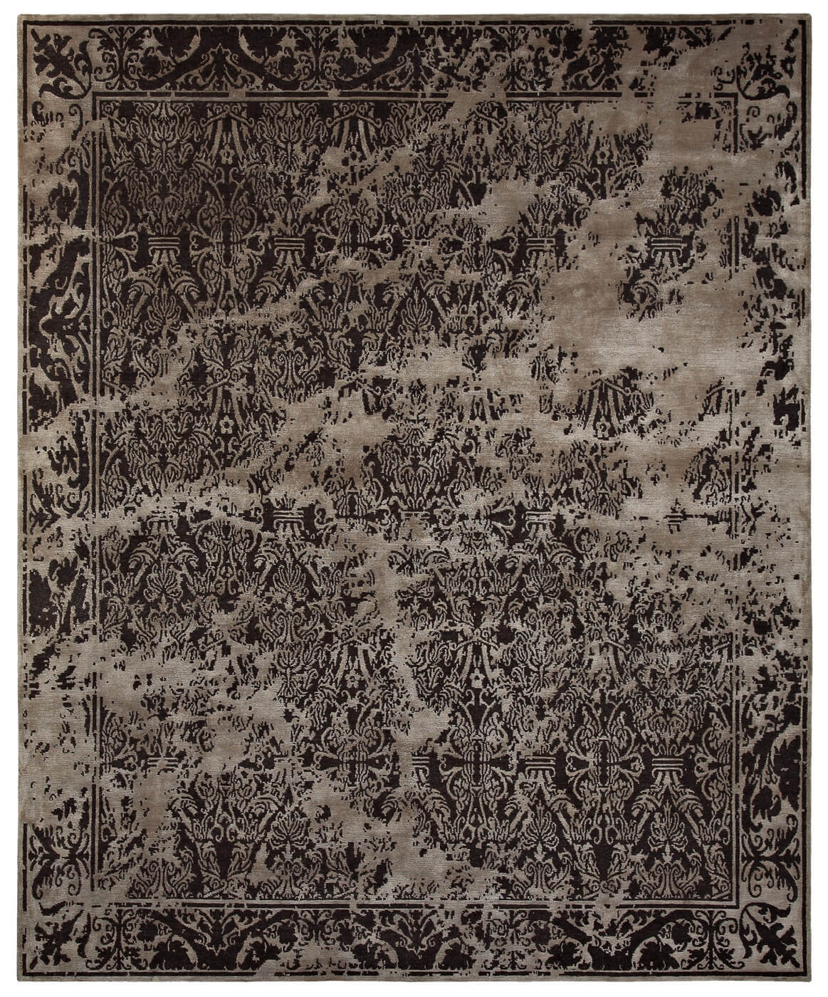 Tapis Alcaraz Sky noir | Taille: 400 × 500 cm