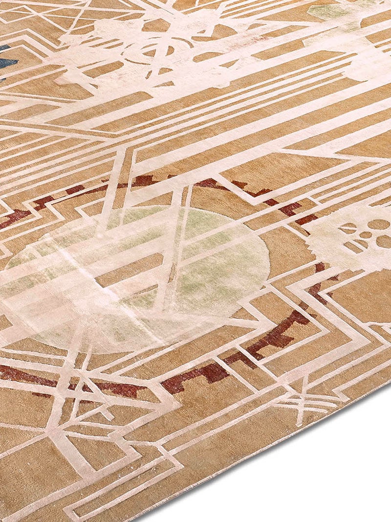 Tapis de luxe fait main Quiet Color