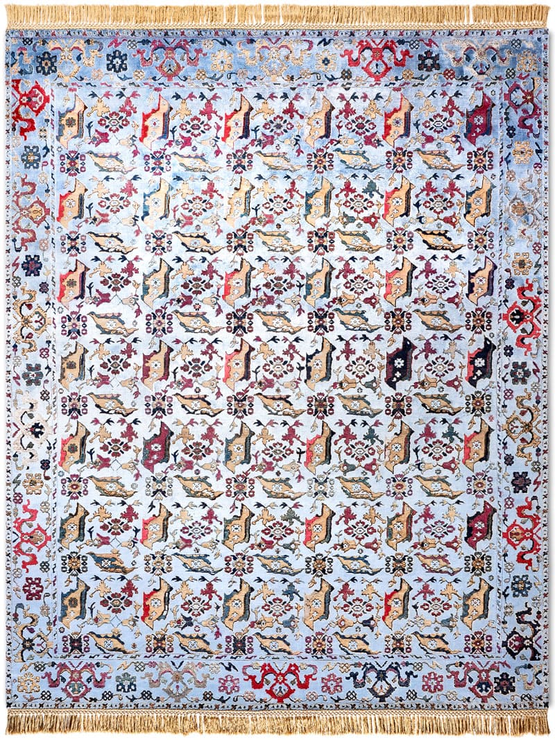 Tapis de luxe noué à la main Bird Ushak