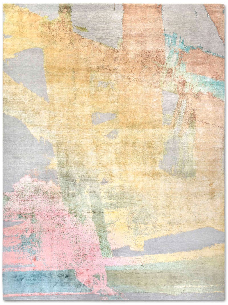 Tapis tissé main Pastel Sun | Taille: 305 × 427 cm