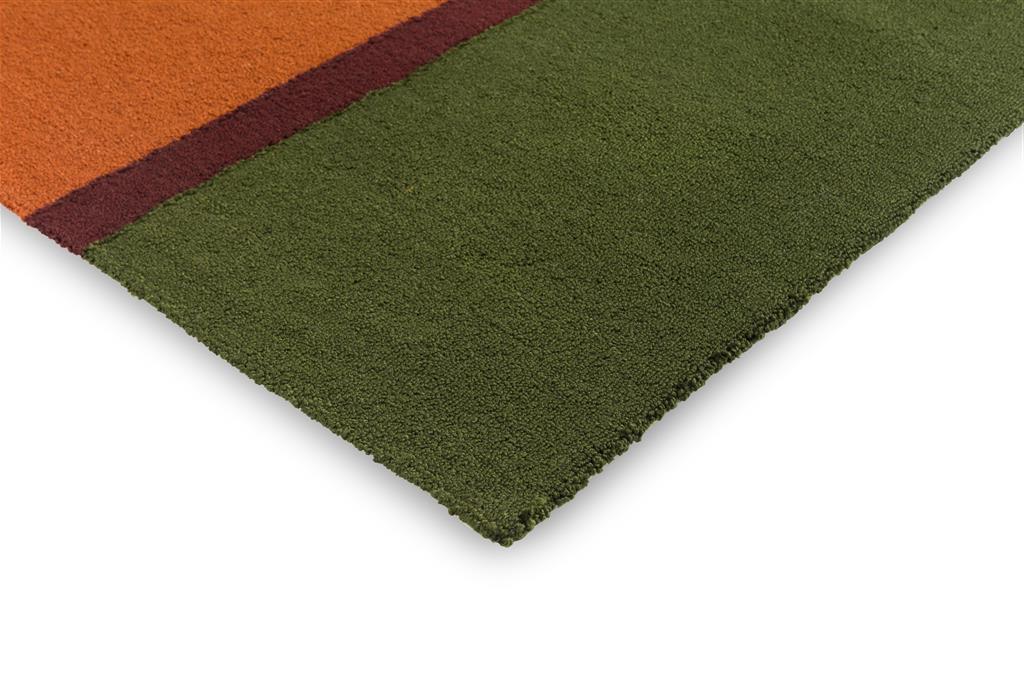 Tapis d’extérieur Festival rayé orange/vert