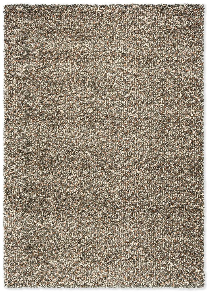 Tapis Pop-Art gris en feutre à poils longs | Taille: 140 × 200 cm