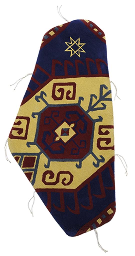 Geo Art Turkmenistan handgeweven vloerkleed