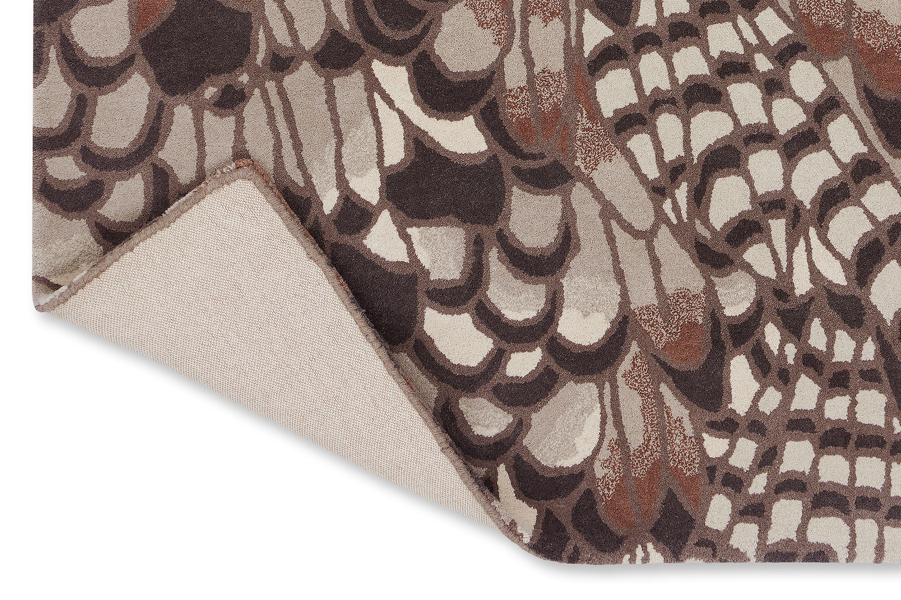 Feathers naturel tapijt | Maat: 250 × 350 cm
