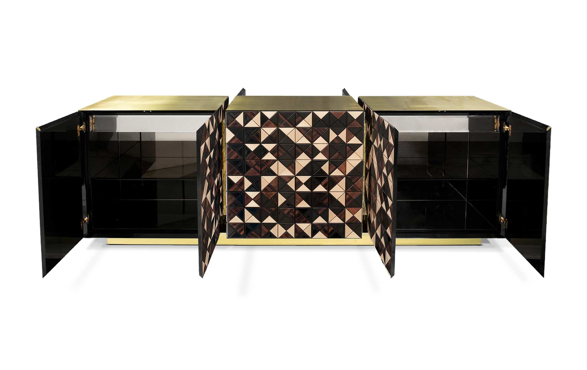 Buffet Mosaic en noyer