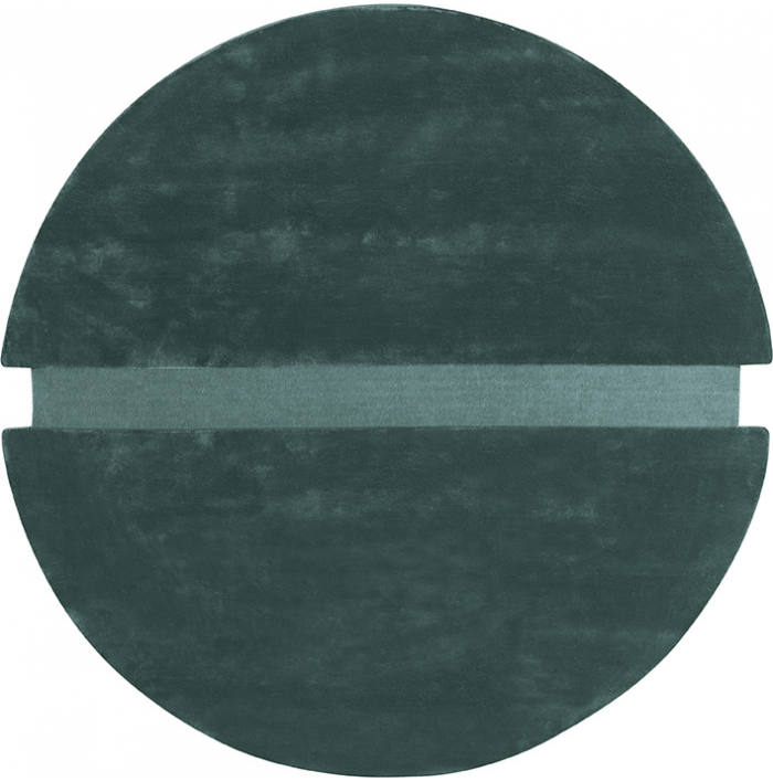 Tapis Pop Art rond vert