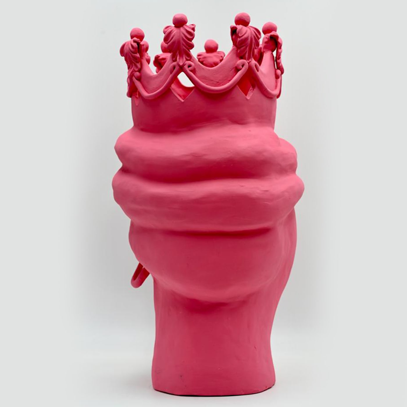 Moorkop roze sculptuur