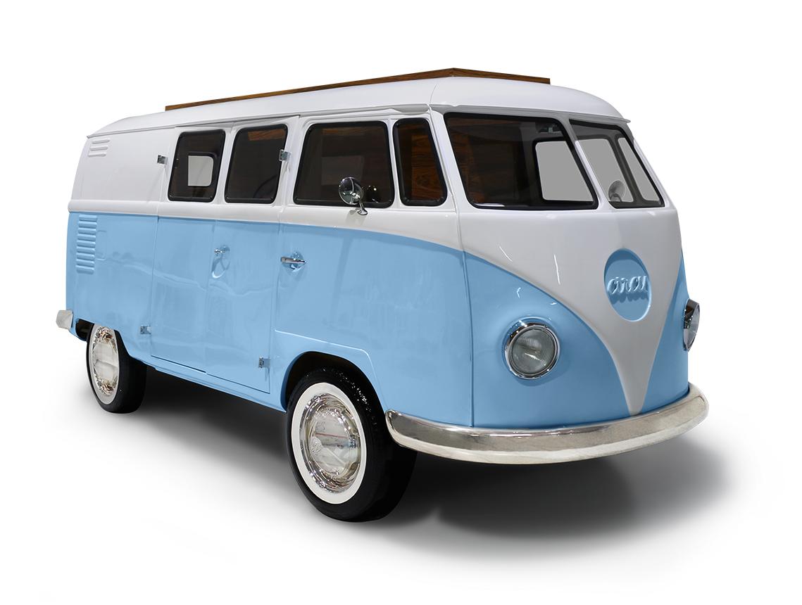 Reiziger caravan blauw beddenset