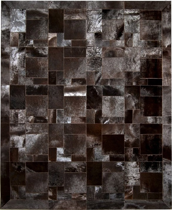 Puzzle koeienhuid tapijt | Maat: 220 × 220 cm