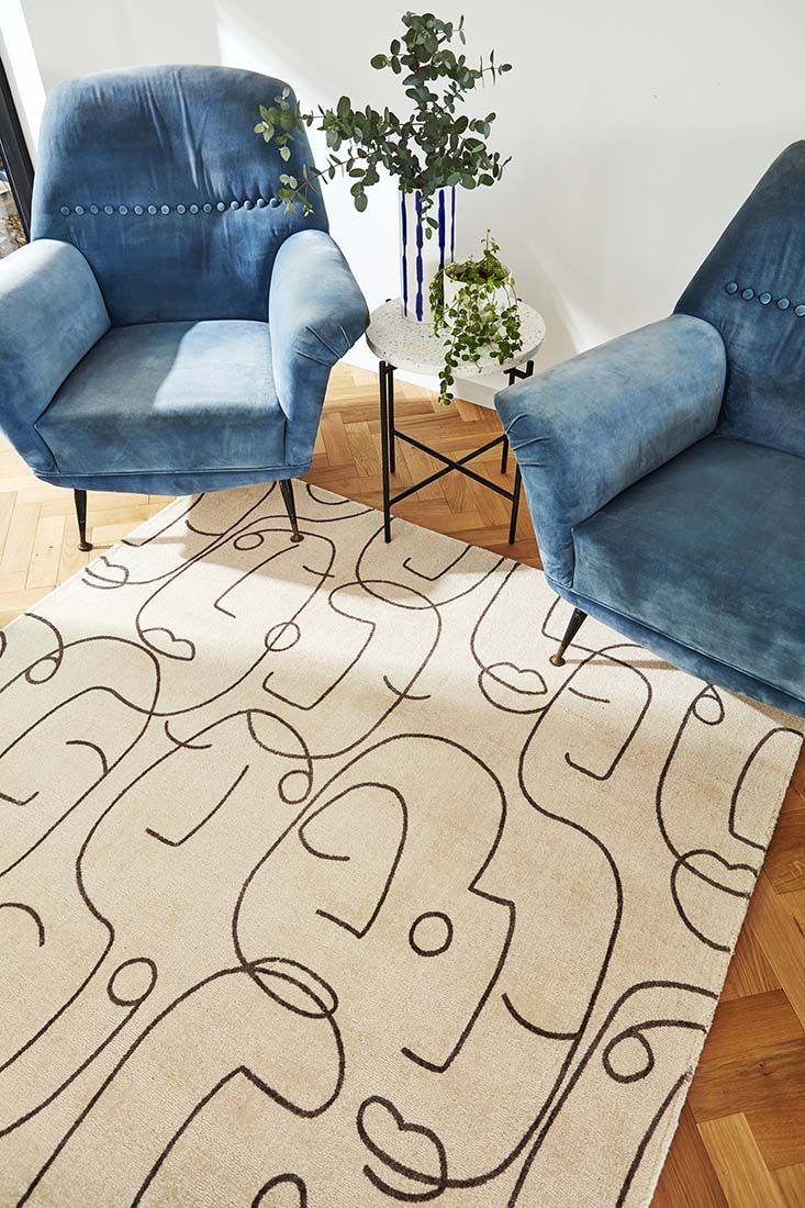 Tapis Epsilon charbon | Taille: 200 × 280 cm