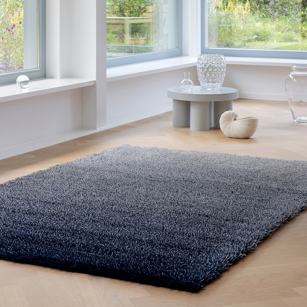 Tapis Shade High argent/nuit polaire | Taille: 170 × 240 cm