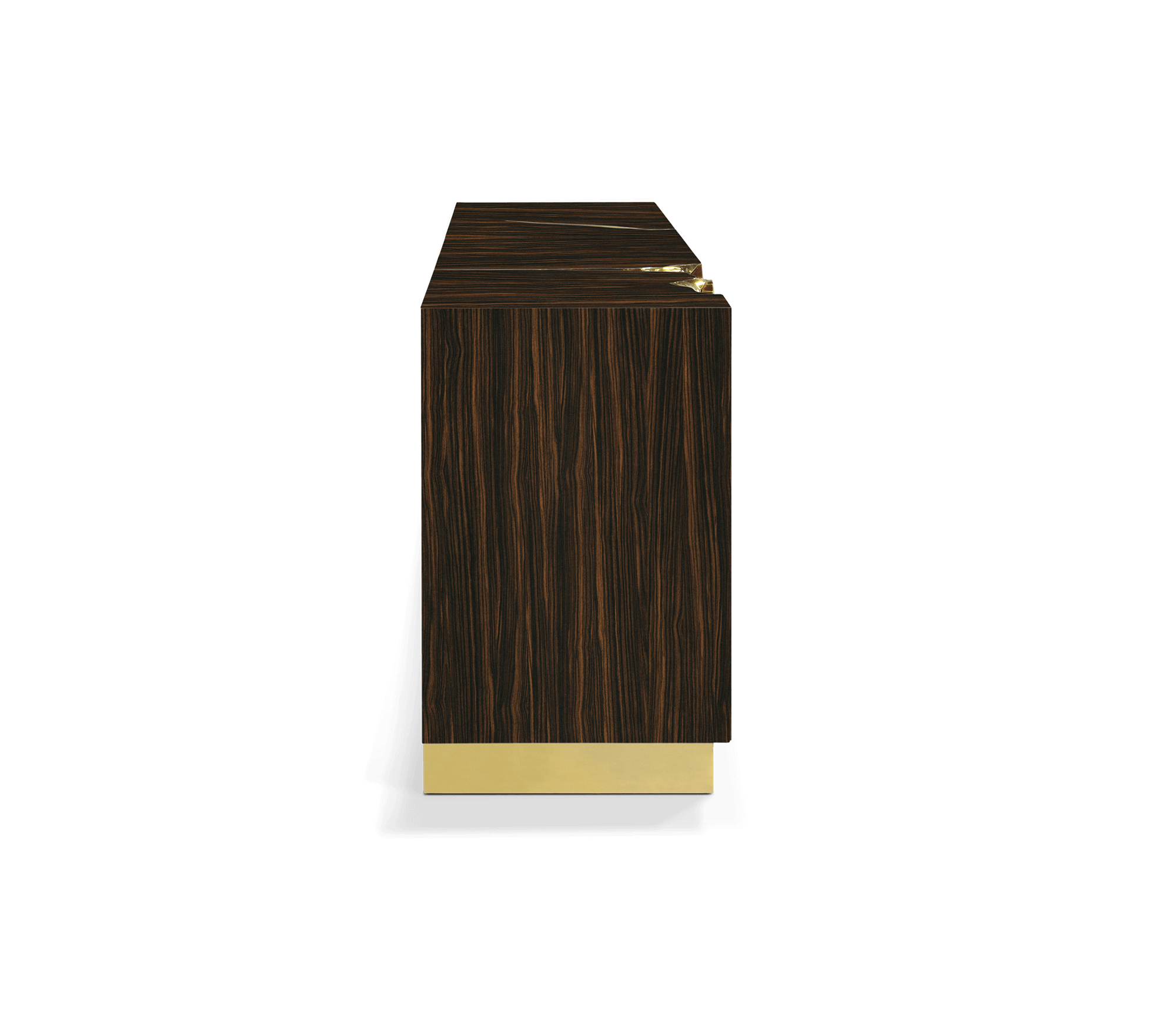 Bruin en gouden weelderig dressoir