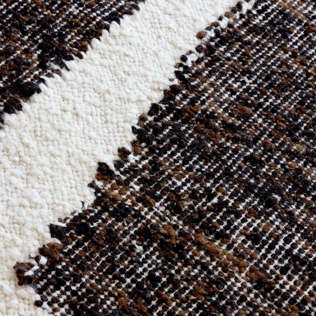 Tapis Craft Fundament chocolat/crème