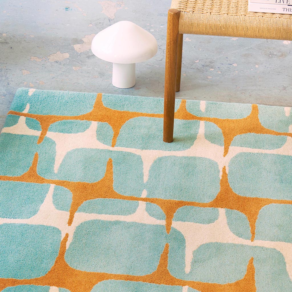 Tapis Going Lohko ciel | Taille: 200 × 280 cm