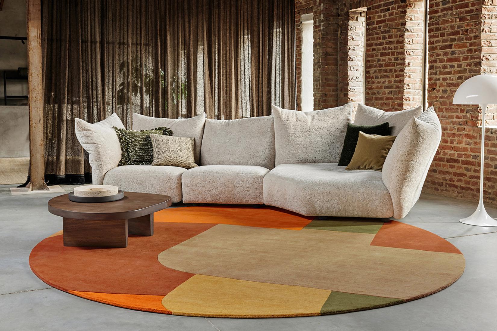 Blueprint rond vloerkleed | Maat: Ø 300 cm