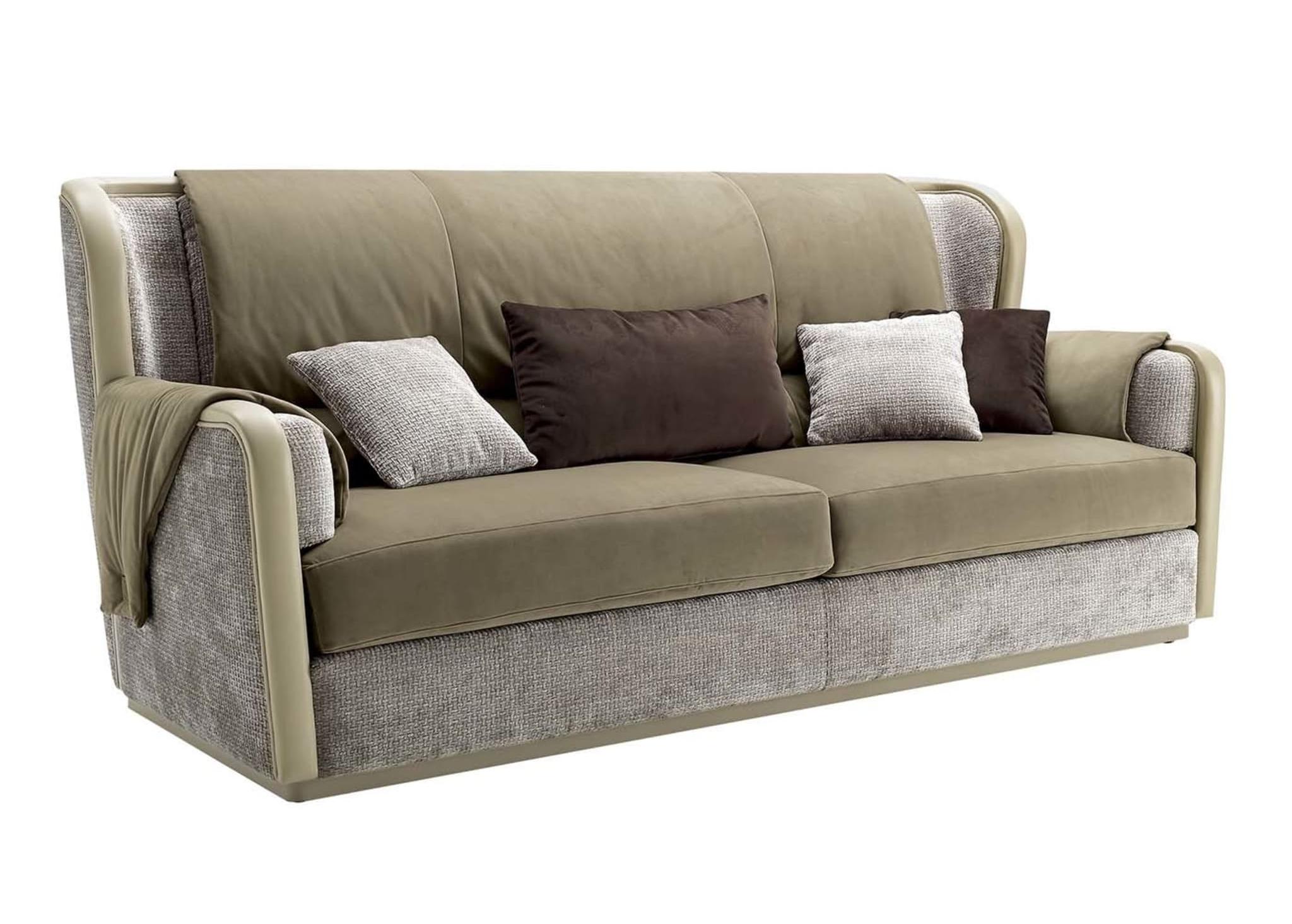 Beige 3-zitsbank