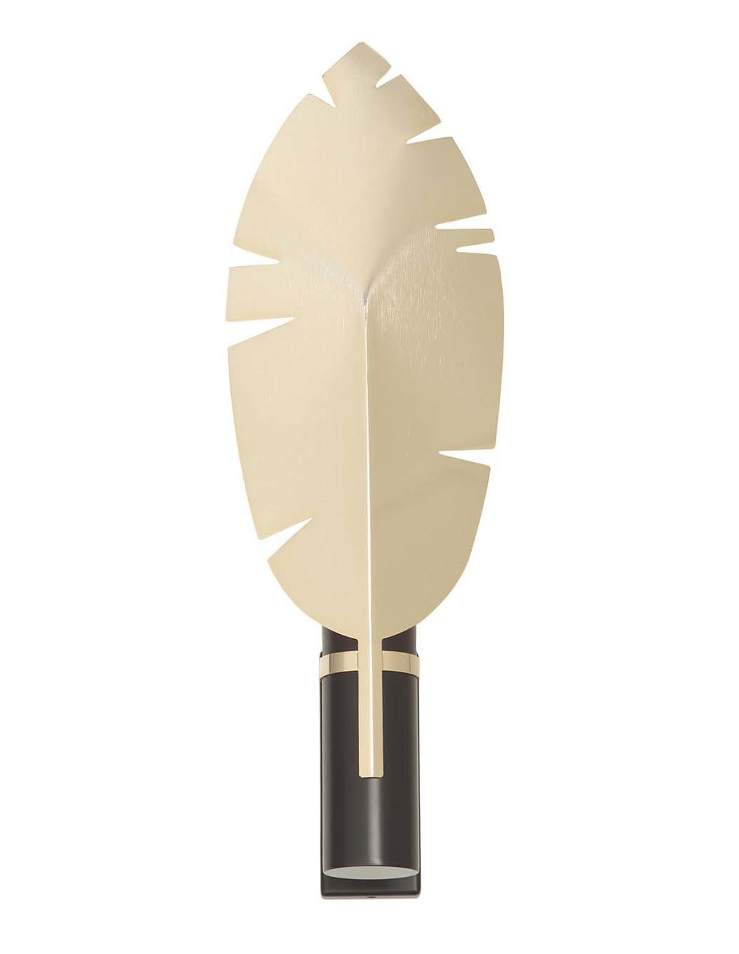 Leaf gouden wandlamp