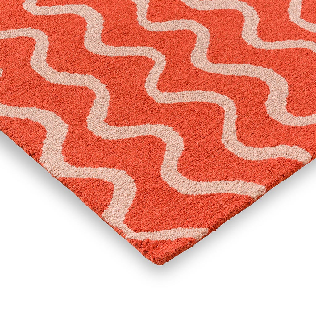 Ribbon koraal vloerkleed