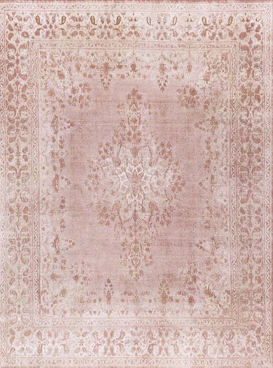 Tapis vintage rose