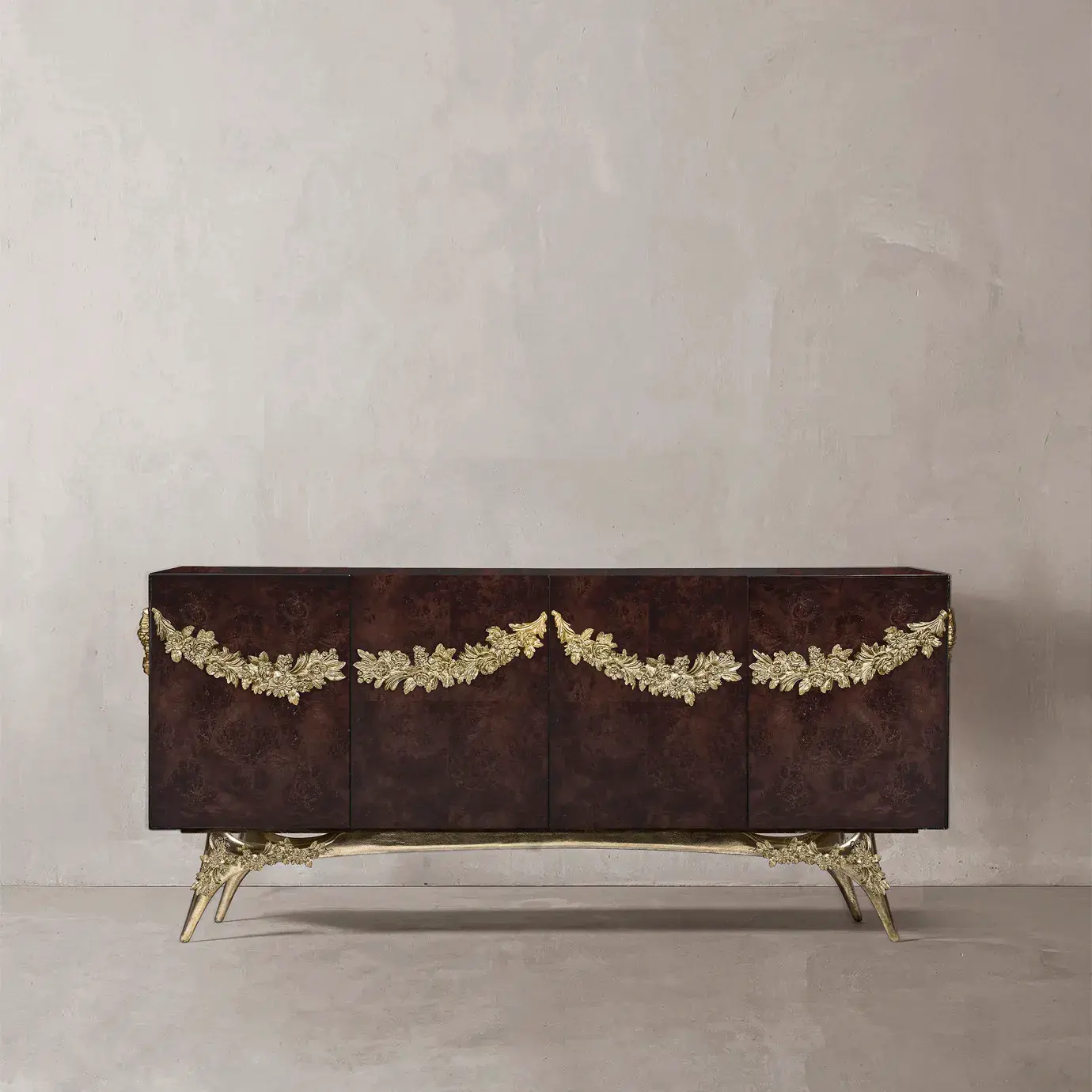 Majestica walnotenwortel fineer dressoir