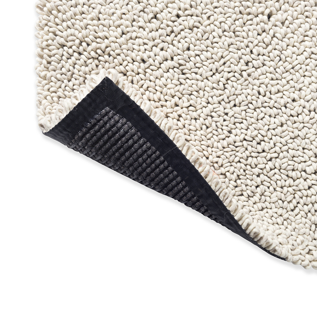 Tapis Origin Loop gris bruyère en feutre bouclé | Taille: 250 × 350 cm