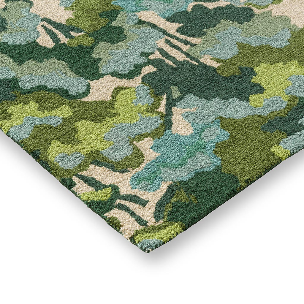 Tapis d’extérieur Tree Tops vert | Taille: 160 × 230 cm