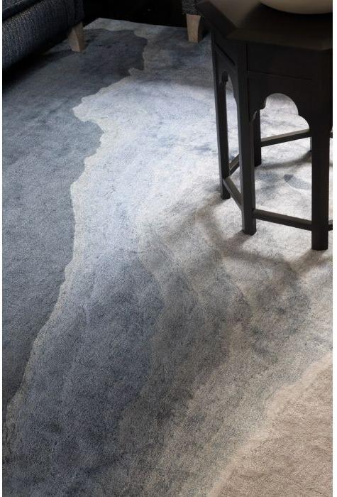 Onda indigo vloerkleed