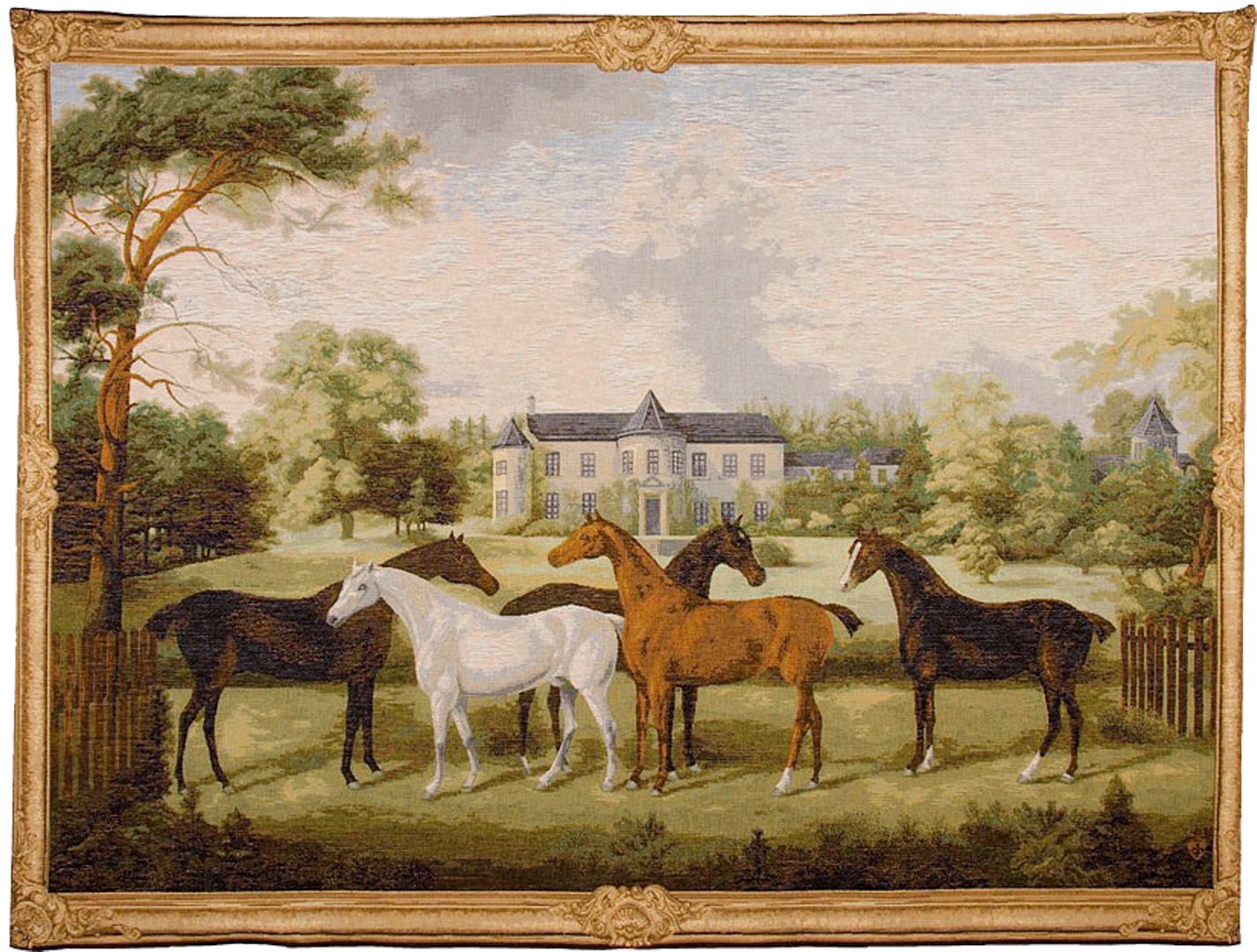 Paarden wandtapijt
