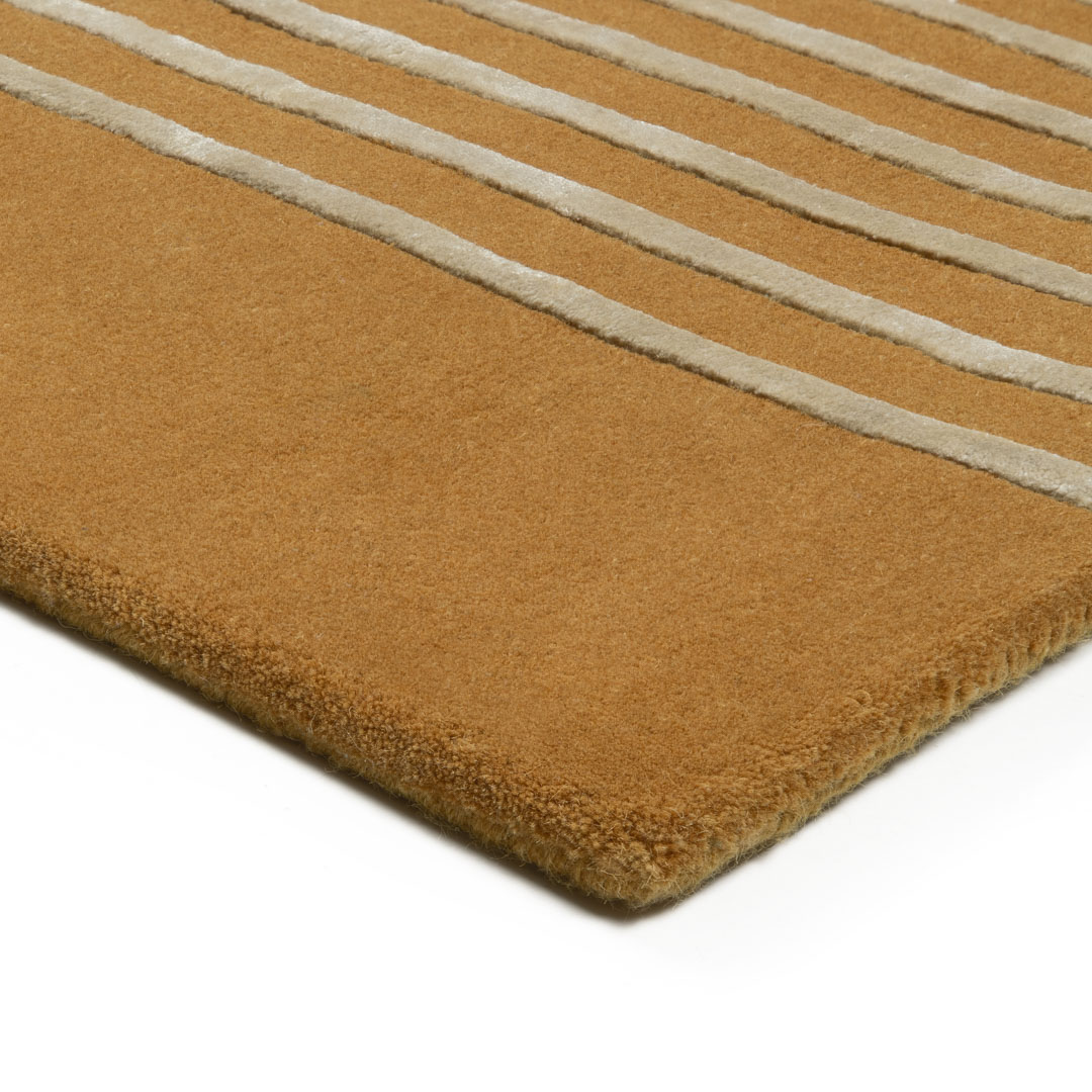 Stripes Gold vloerkleed