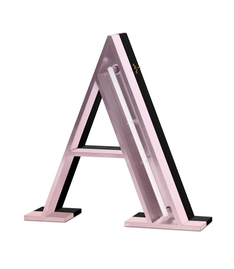 Lettre A lumineuse Alpha