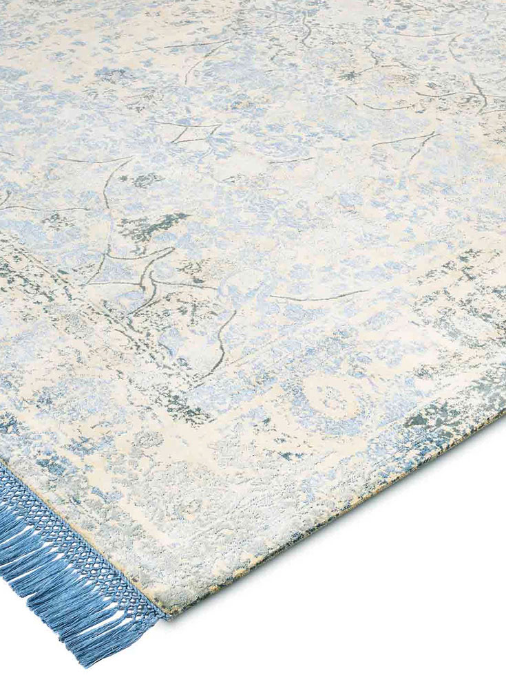 Light Blue luxe vloerkleed