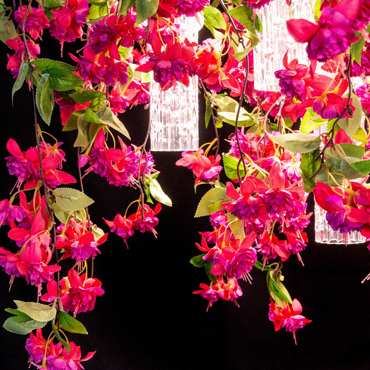 Grand lustre Pink Cascade