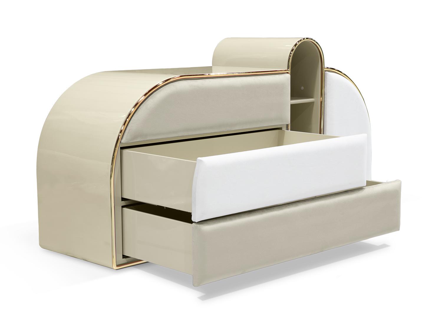 Commode triple Barbe à papa