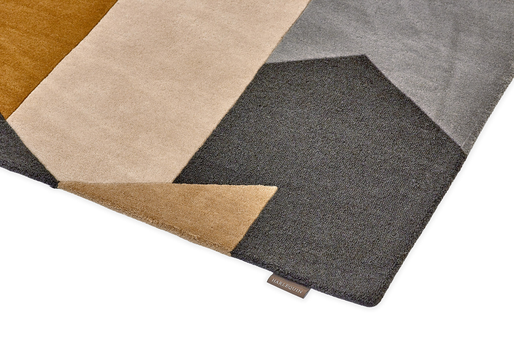 Popova karamel leisteen handgemaakt vloerkleed