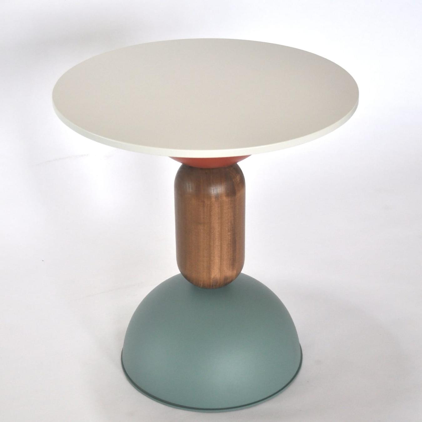 Ronde bijzettafel
