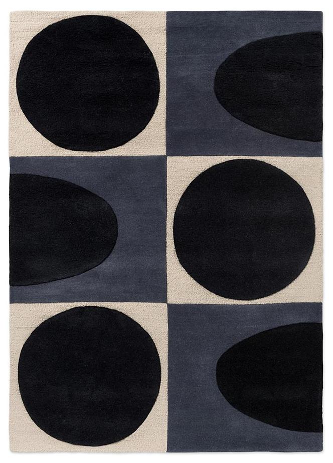 Tapis Spot Square bleu marine
