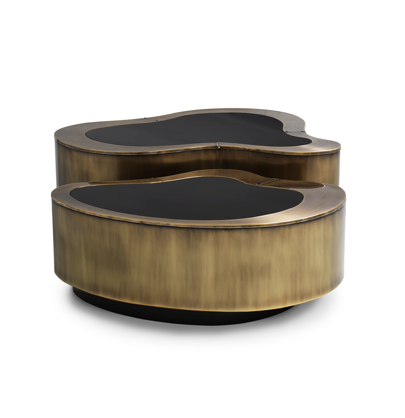 Ensemble de tables basses Crest patinées de luxe