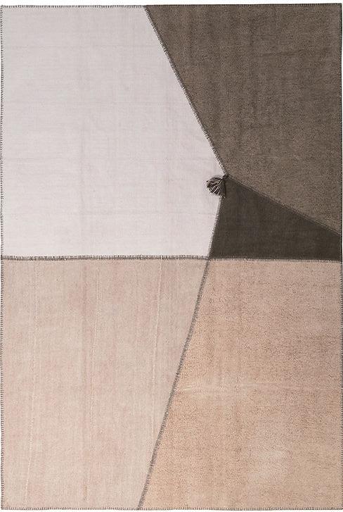 Tapis patchwork en chanvre Terre