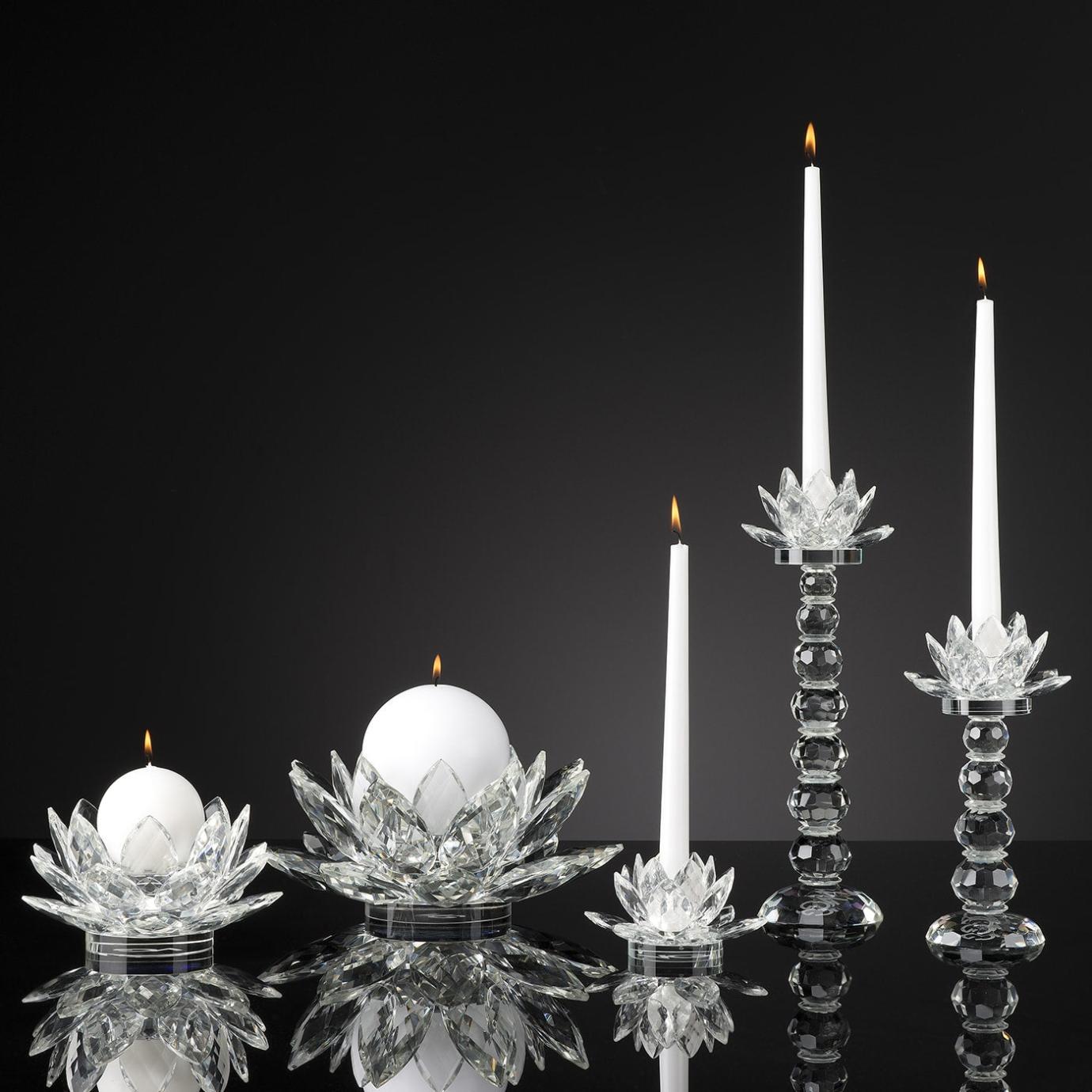 Lotus Crystal kaarsenhouder