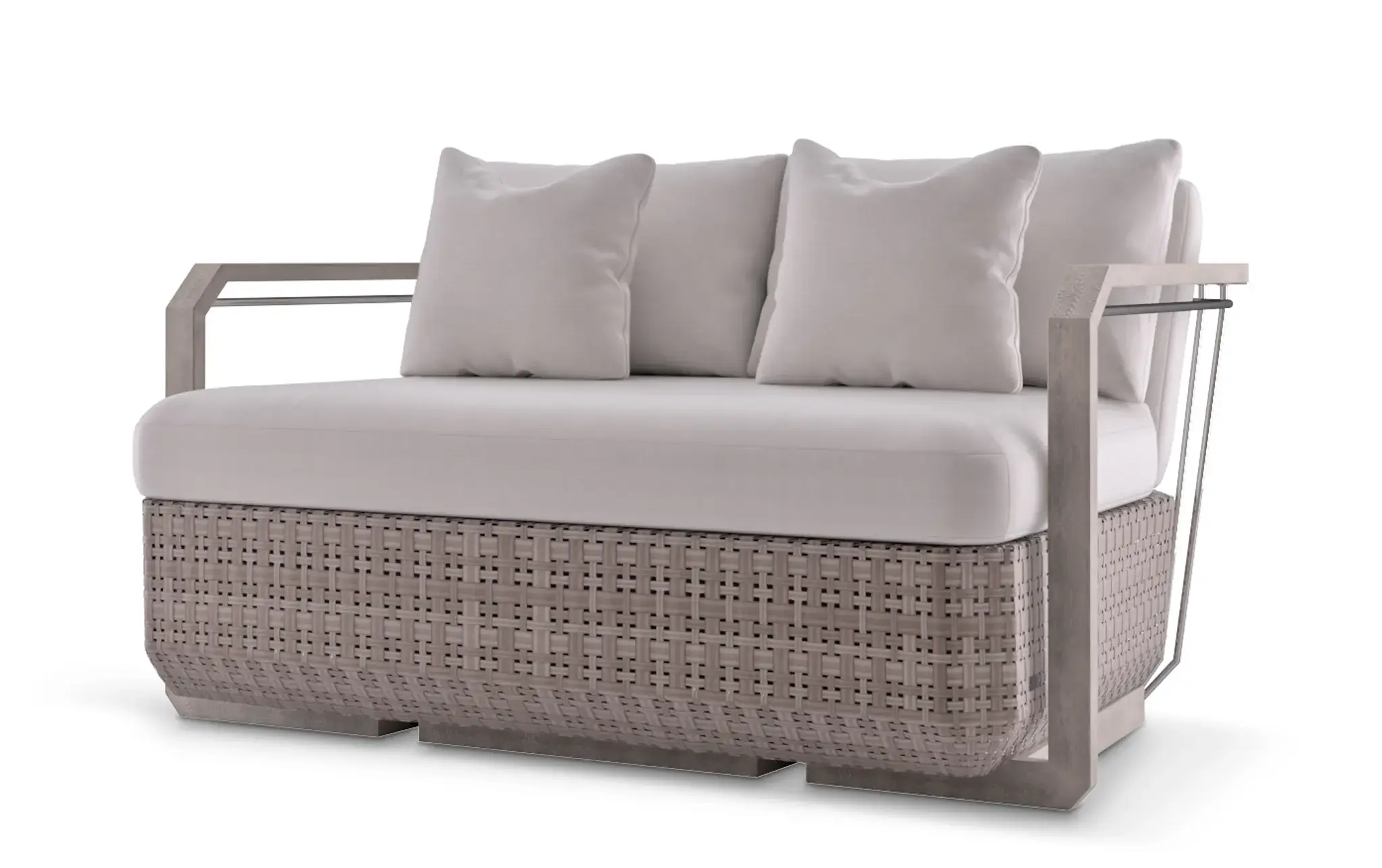 Heritage houten tweezitsbank