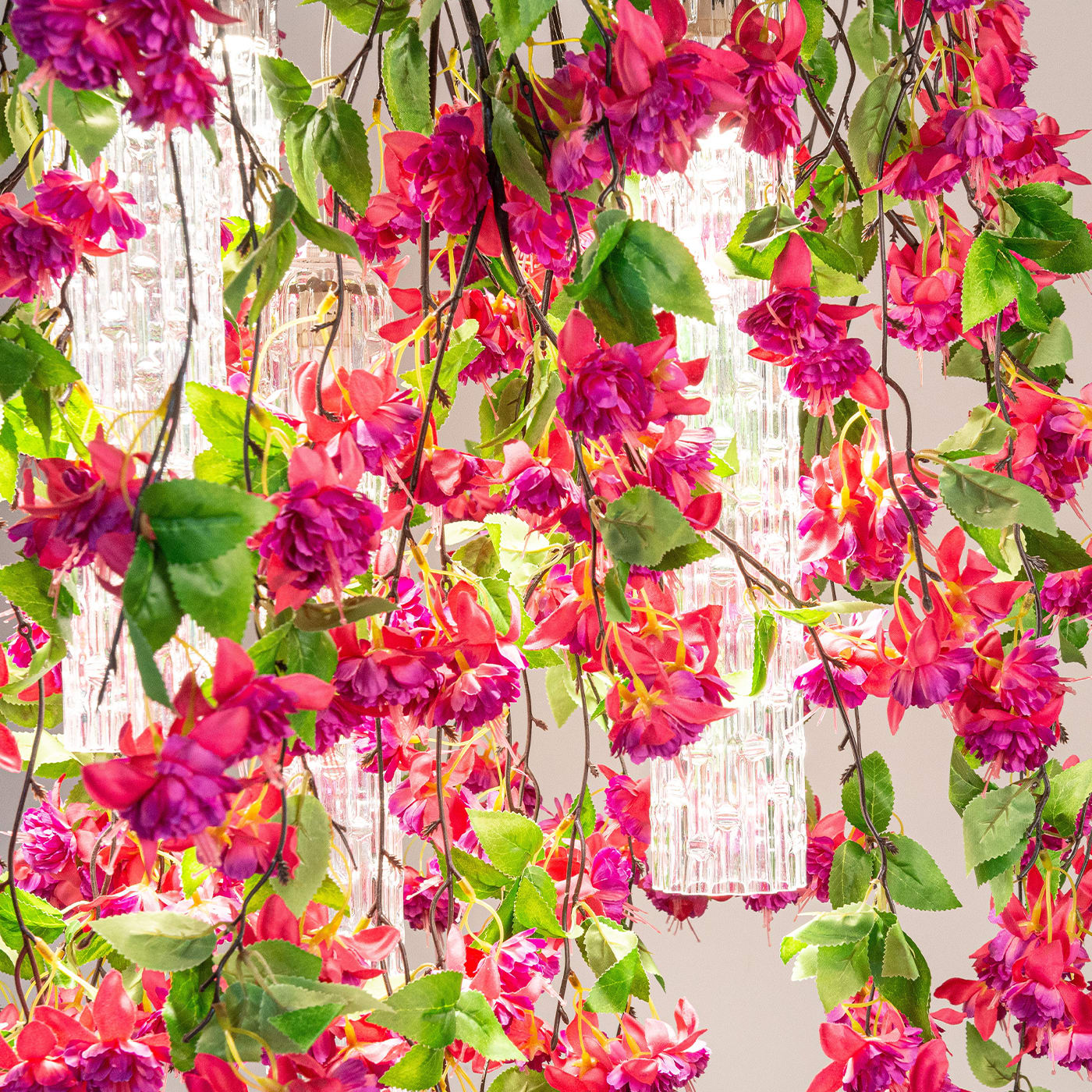 Grand lustre Pink Cascade