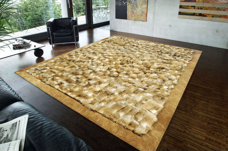 Wolf bont tapijt | Maat: 150 × 240 cm